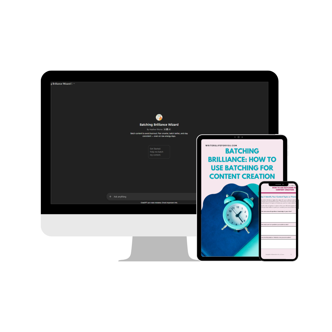 Batching Brilliance Wizard mockup