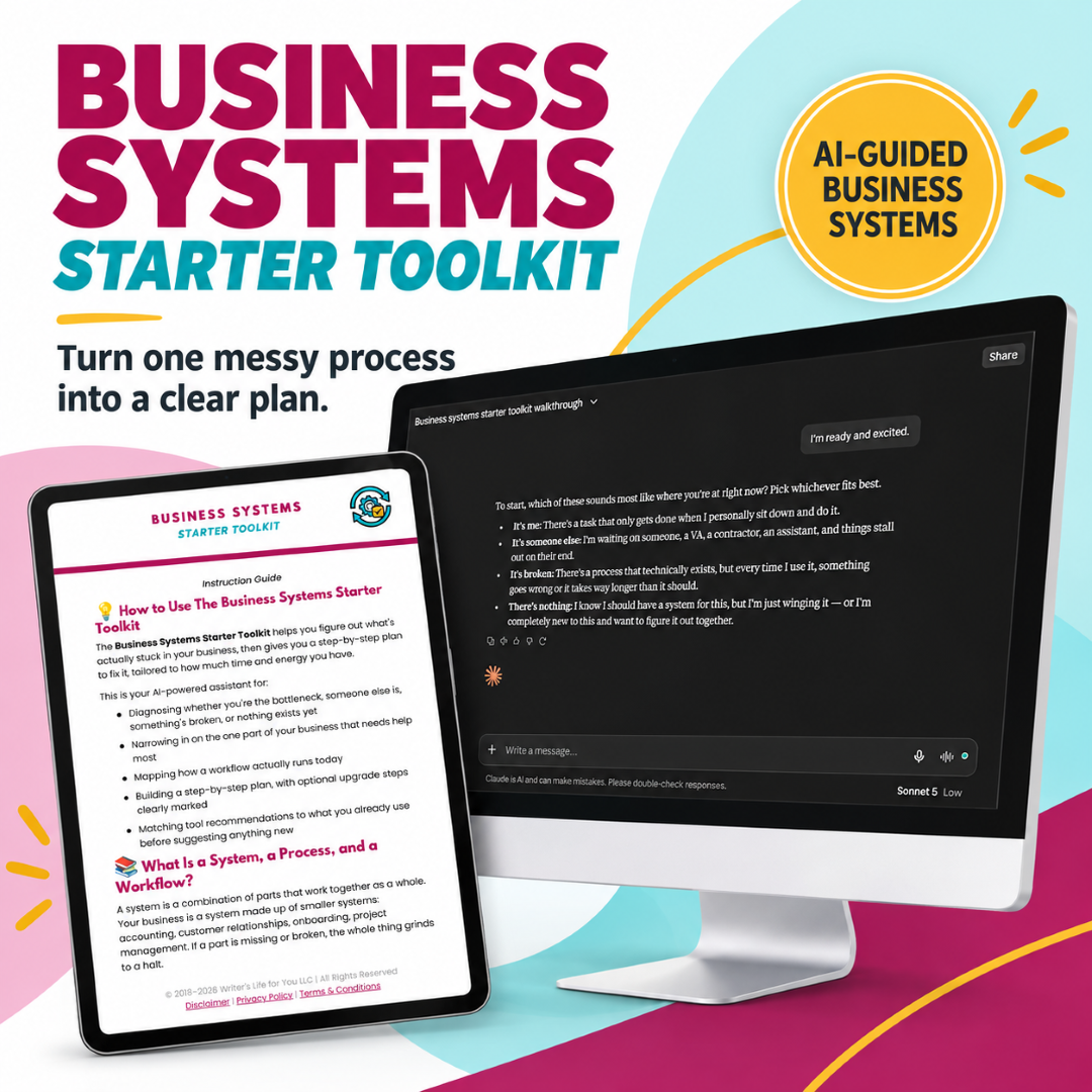 Business Systems Starter Toolkit mockup