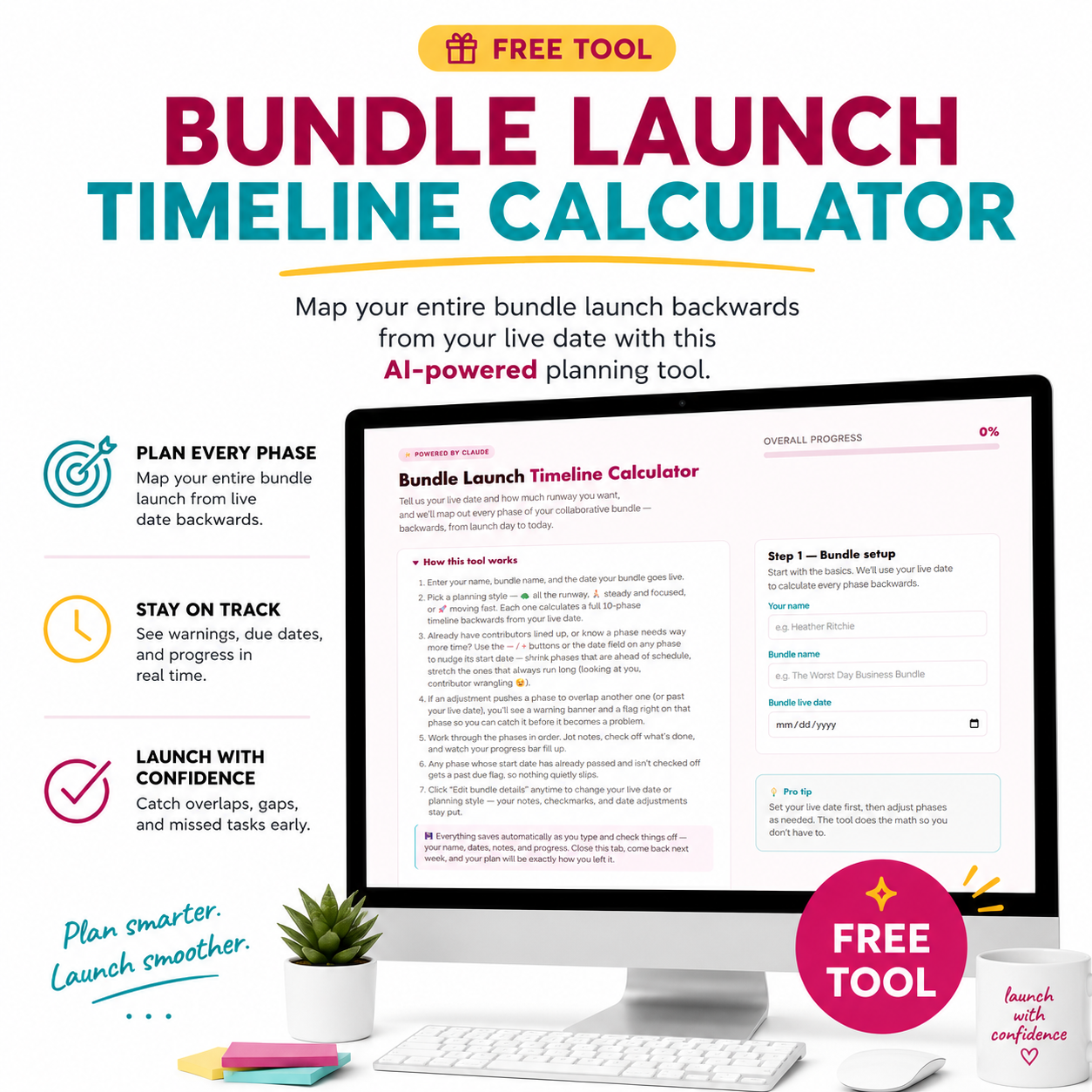 Bundle Launch Timeline Calculator preview