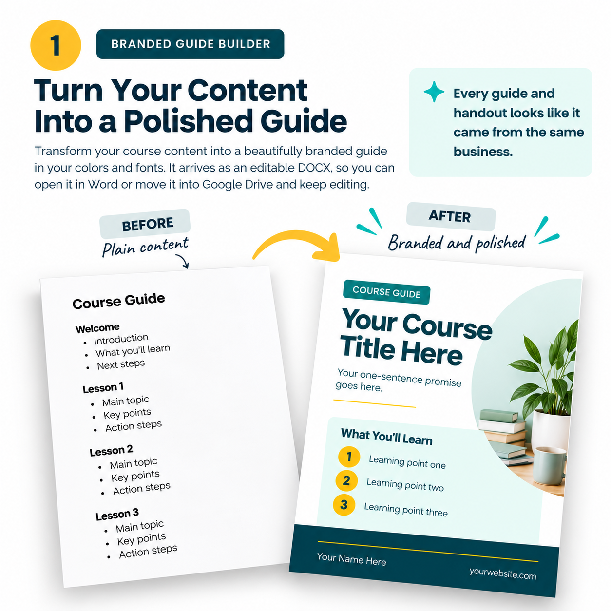 Branded Guide Builder