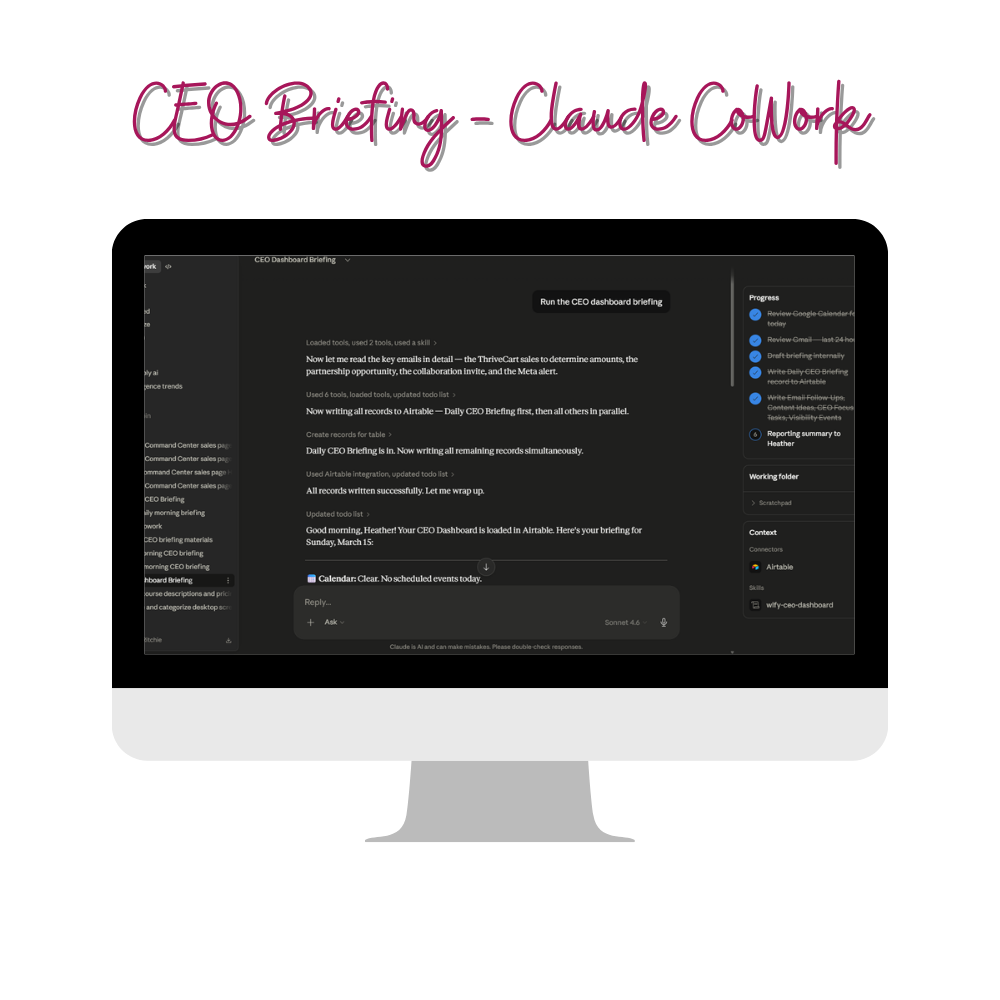 Claude CoWork CEO Briefing