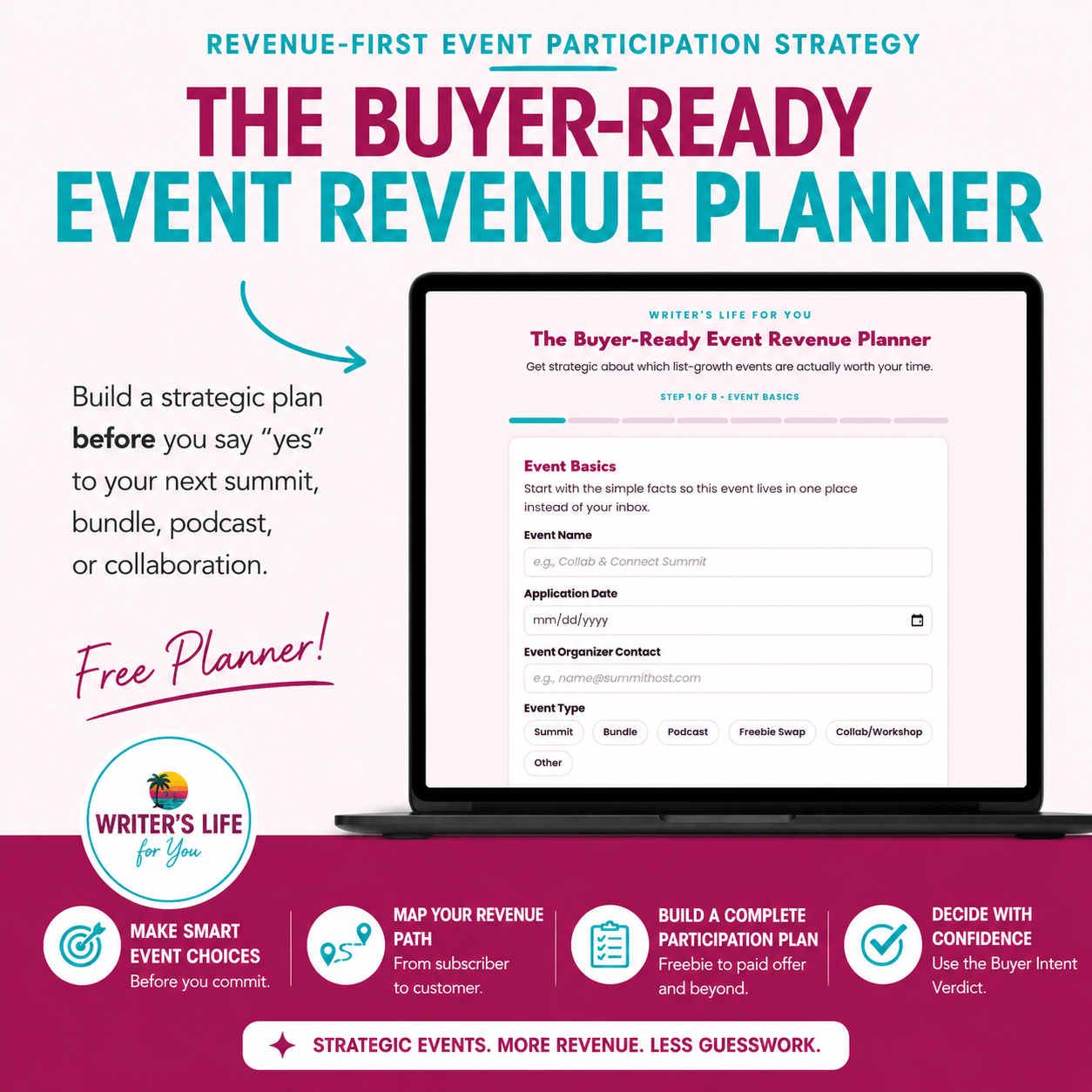 Buyer-Ready Event Revenue Planner mockup