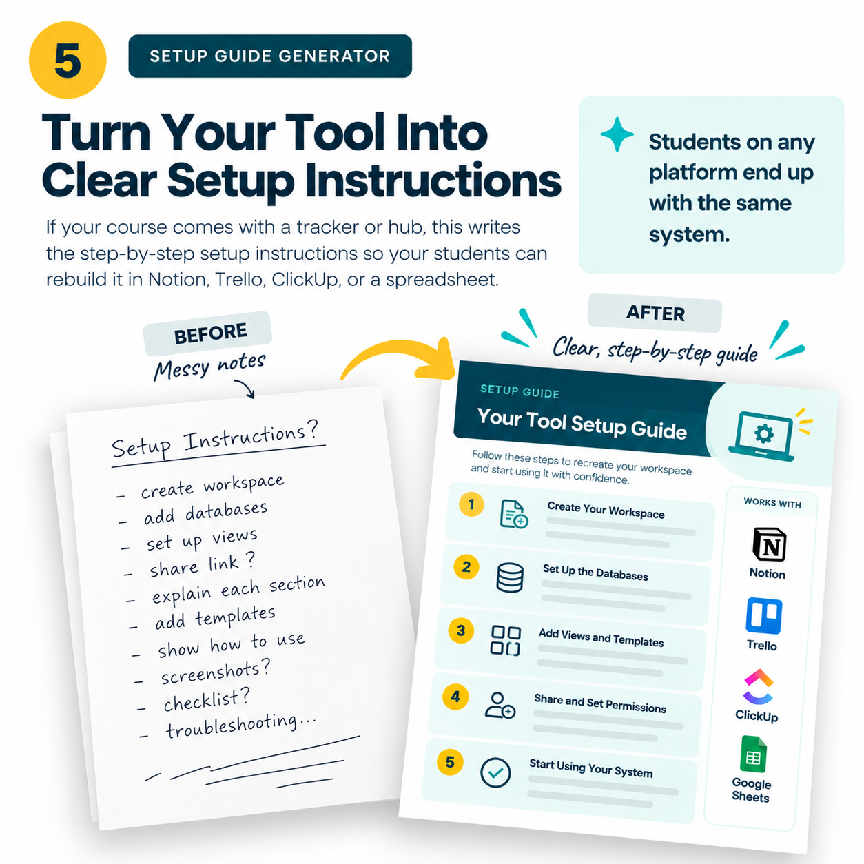 Setup Guide Generator