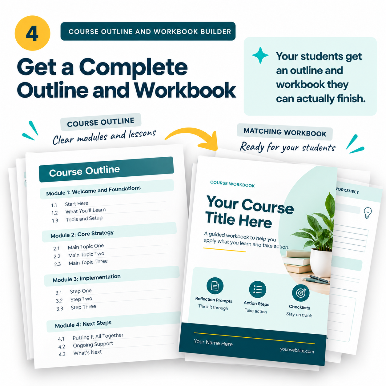 Course Outline and Workbook Builder